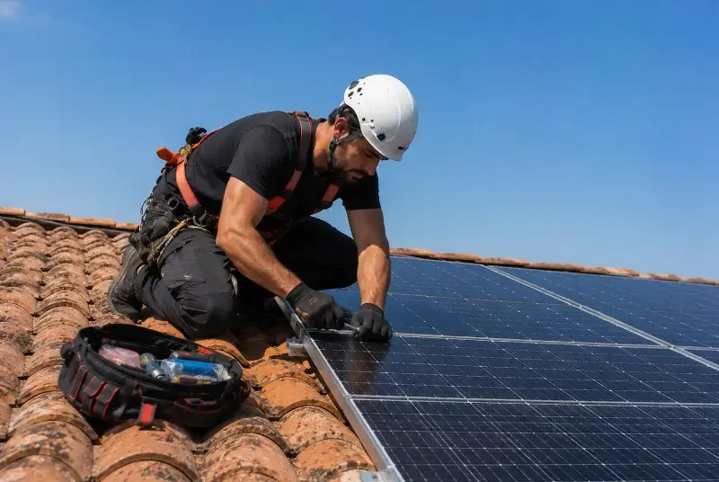 Maintenance et monitoring de panneaux solaires à Languidic